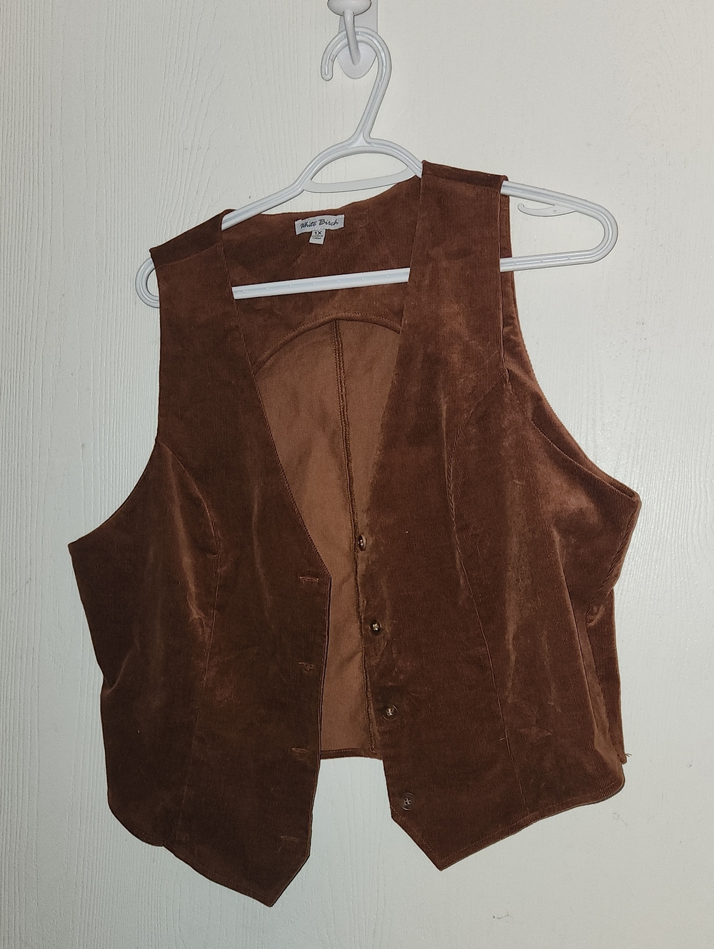 white birch Brown Corduroy Vest